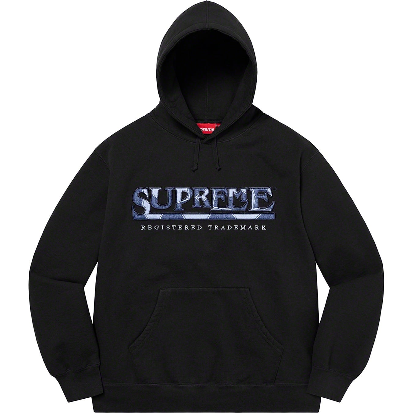 Denim Logo Hooded Sweatshirt view 10